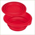 Croci Gamelle De Voyage En Silicone En Rouge 1 L