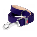 Laisse Classique Cuir Mauve 25mm 122cm