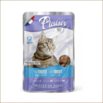 PLAISIR Emincés à la Truite et aux crevettes en Sauce 100g