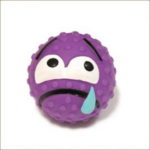 Jeu En Vinyle Emoticon Balle Mauve 6.5cm