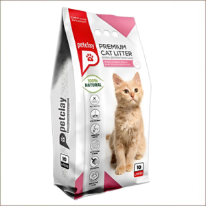 PETCLAY LITIÈRE AGGLOMÉRANTE PARFUMÉ 20 L - Baby Powder