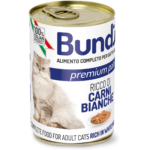 BUNDI Paté pour Chat Adult Viande Blanche 400G