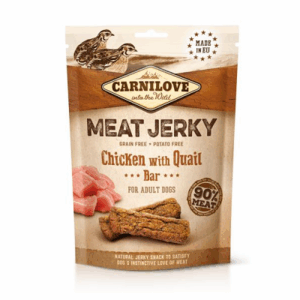 CARNILOVE JERKY CHICKEN & QUAIL BAR 100 G
