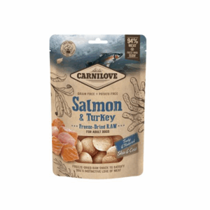 CARNILOVE FREEZE-DRIED RAW SNACKS SALMON & TURKEY 60 G
