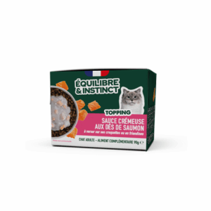 E&I TOPPING CHAT AUX DÈS DE SAUMON 90G