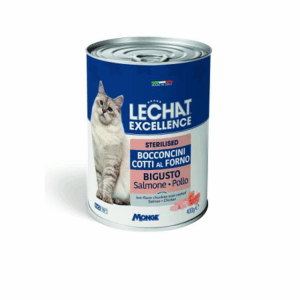LECHAT EXC STER SALMON/CHICKEN CHUNKS 400GR