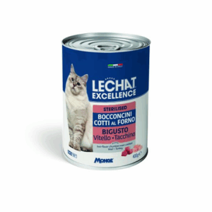 LECHAT EXC STER VEAL/TURKEY CHUNKS 400GR