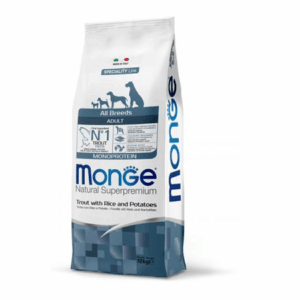 MONGE ALL BREEDS ADULT MONOPROTEINE TROUT 12KG