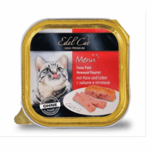 BARQUETTE EDEL CAT PATEE LIEVRE ET FOIE 100GR