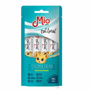 MIO TREATS - CREAM WITH CHICKEN - MULTIVITAMIN - 4*15 GR