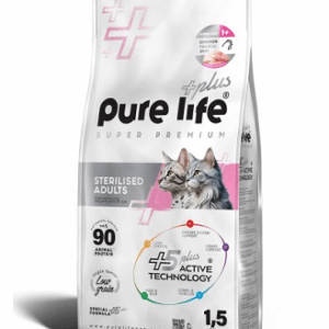 PURELIFE PLUS POUR CHAT STERILIZED AU POULET 1.5 KG