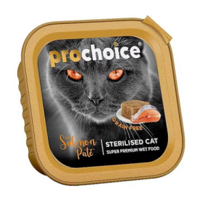 BARQ. PROCHOICE GF STERILISED CAT SALMON 100 GR