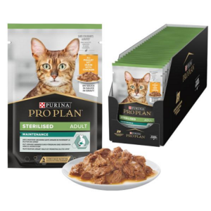 PURINA PRO PLAN STERILISED CAT POUCH CHICKEN 85G