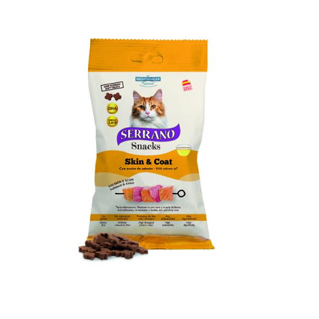 SERRANO SNACKS CAT 50g OMEGA 3+DHA