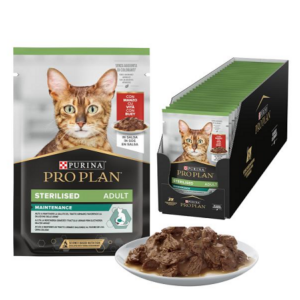 PURINA PRO PLAN STERILISED CAT POUCH BEEF 85G