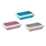 BAC A LITIERE AVEC BORD DODO MIXED 45,5 X 31 X 13,5