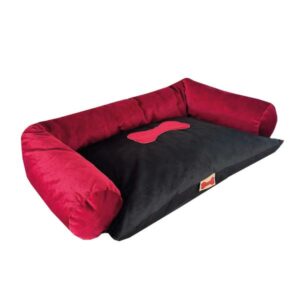 CANAPE ROYAL BIJOUX ROUGE-NOIR