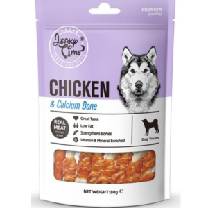 Jerky Time Mini Os au Poulet enrichis en Calcium 80g