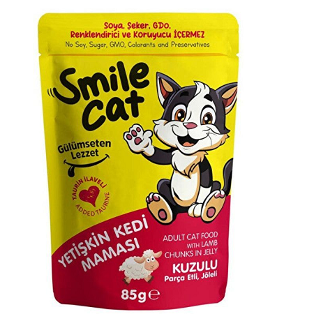 SMILE CAT AGNEAU POCHON