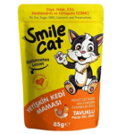 SMILE ADULT CAT FLOWPACK WITH CHICKEN IN JELLY 85G