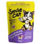 SMILE ADULT CAT FLOWPACK STERILIZED WITH BEEF IN JELLY 85G