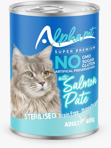 BOITE ALPHAPET STERILISE SAUMON 400 GR