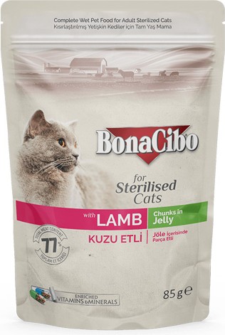 pochon-bonacibo-sterilised-cat-lamb-85g