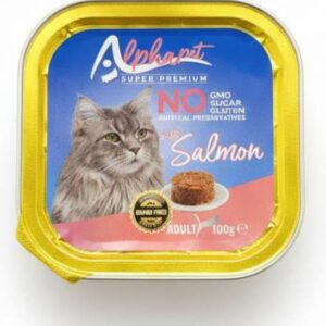BARQUETTE ALPHAPET ADULT SALMON 100 G