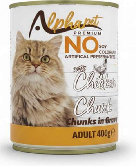 BOITE ALPHAPET ADULT CHICKEN GRAVY 400 GR