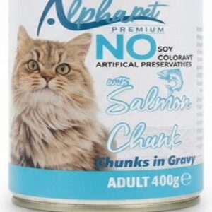 BOITE ALPHAPET ADULT SAUMON GRAVY 400 GR