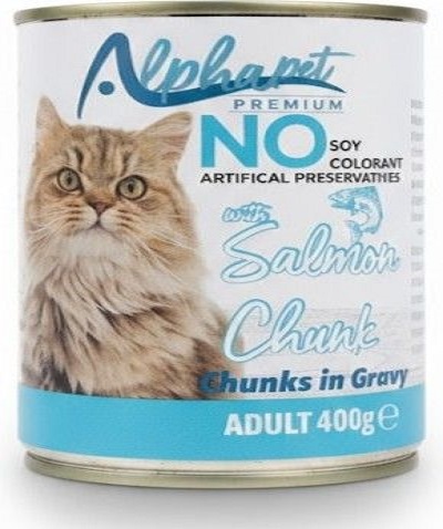 BOITE ALPHAPET ADULT SAUMON GRAVY 400 GR