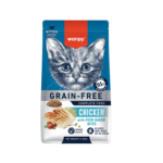 Wanpy Croquettes Grain Free au Poulet pour Chaton 500g